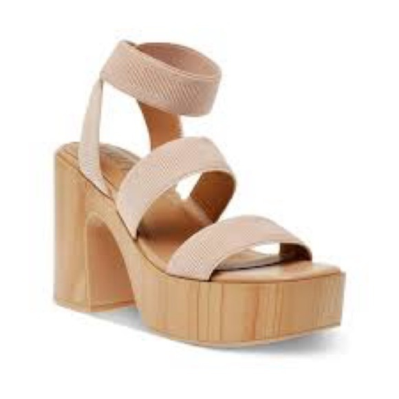 Wild Pair Shoes - Women’s Wild Pair Scarlitt Tan Faux Leather Ankle Strap Pumps Size 11 US!